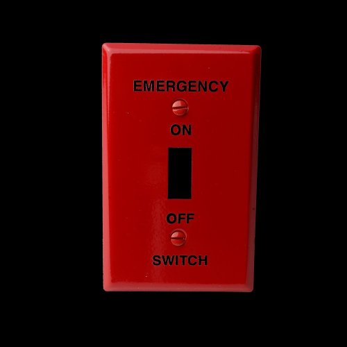 Cover, Switch Plate EMR, Red