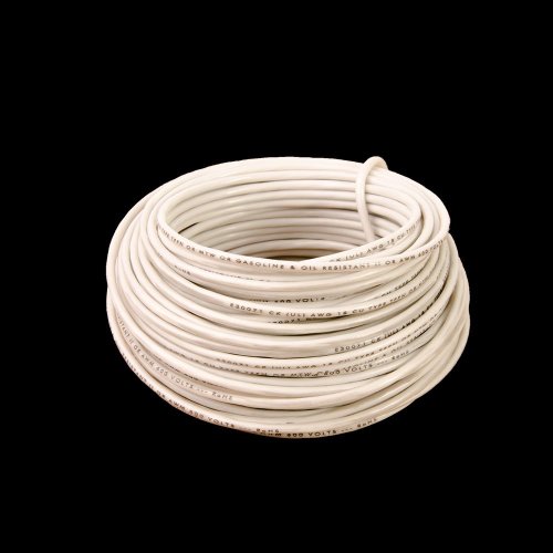 Hook Up Wire, White 16ga 48ft