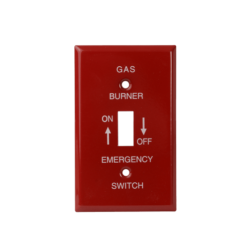 Switch Cover,Red Emerg GasBurn